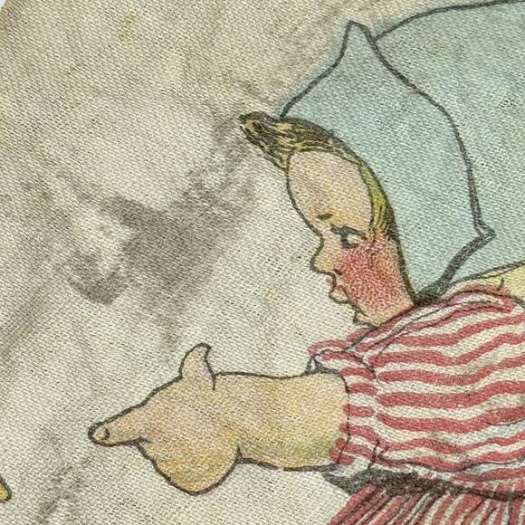 RARE Antique Saalfield Muslin Book "FOND PETS" 1928 Cloth Baby Book.‎ T63 - Picture 12 of 16